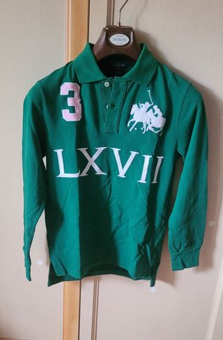 Polo Ralph Lauren 7/8 anni manica lunga cotone