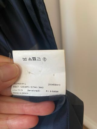 Gabardina Burberry Hombre Azul Marino