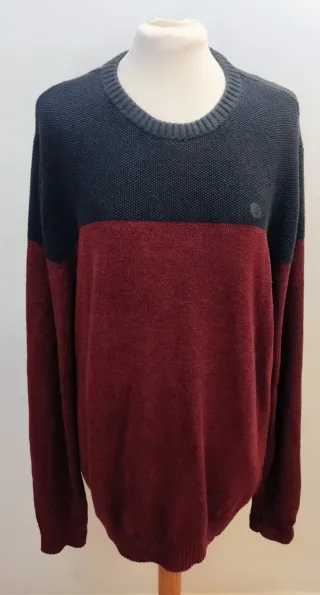 JERSEY SPRINGFIELD Talla XL Burdeos y Azul Marino