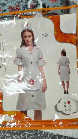 Disfraz de enfermera talla S y mono Casa de Papel 