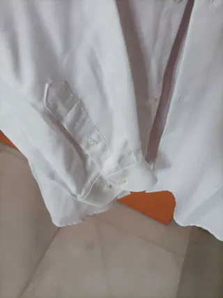 Camisa de vestir blanca hombre