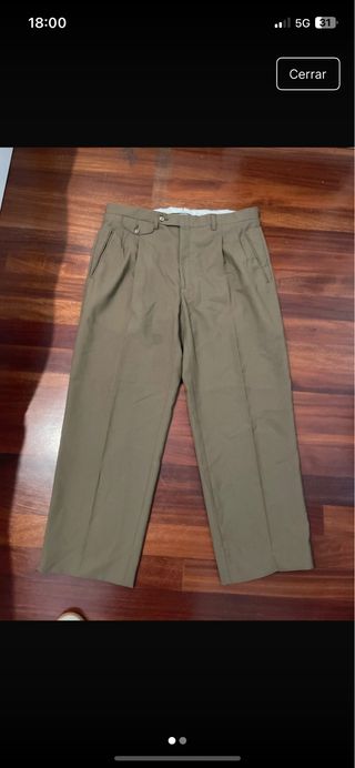 Pantalón de traje Massimo Dutti marrón