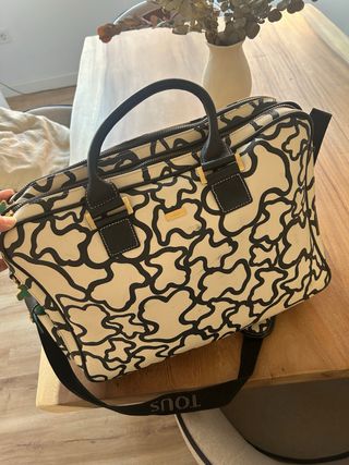 Maletín Tous Beige y Negro