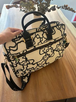 Maletín Tous Beige y Negro