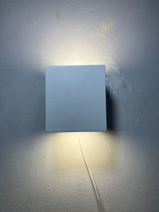 Lampada parete cubo bianco IP54