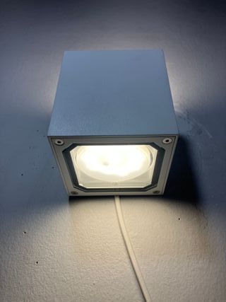 Lampada parete cubo bianco IP54