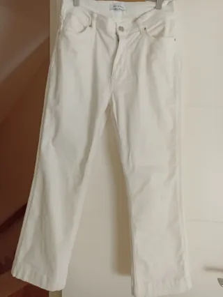 Pantalón vaquero blanco