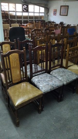 100 Sillas Madera Ideal Bares Reuniones