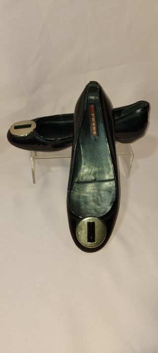 Bailarinas Prada Charol Negro Talla 38