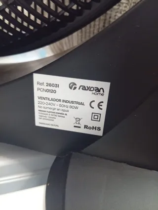 Ventilador Raydan Negro