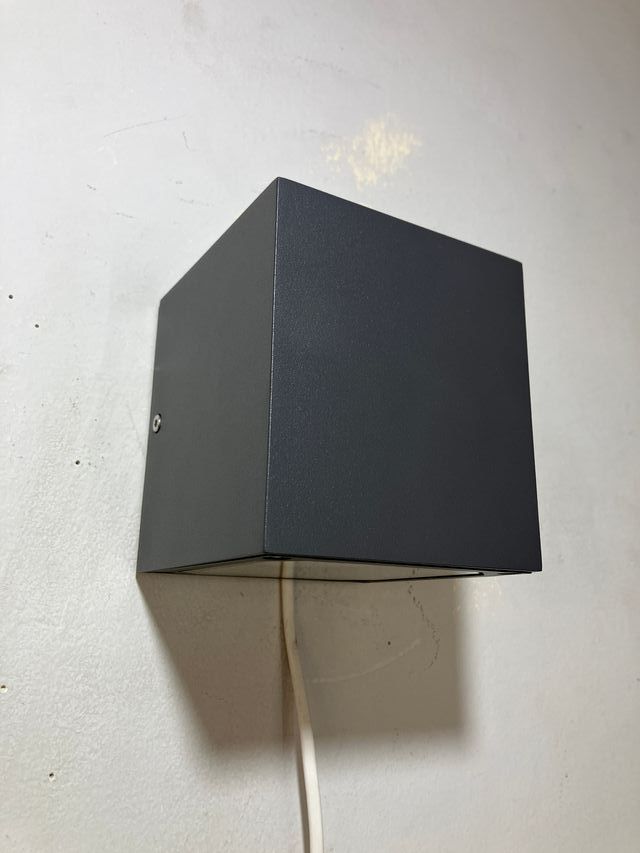 Lampada parete cubo antracite IP54