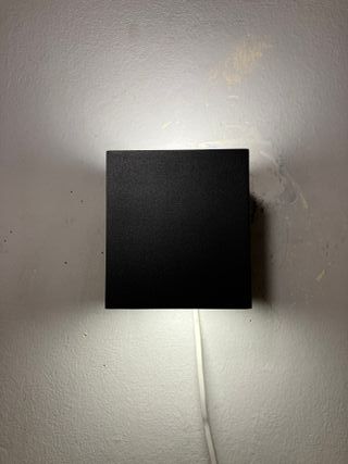Lampada parete cubo antracite IP54