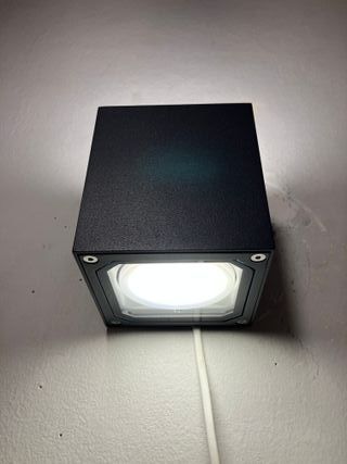 Lampada parete cubo antracite IP54