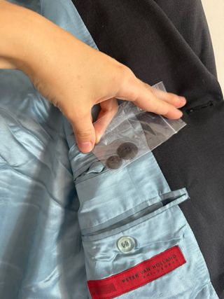 Traje de hombre 3 piezas negro