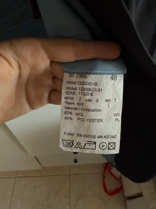 Traje de hombre 3 piezas negro