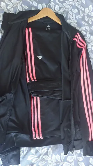 Chándal Adidas Mujer Negro y Rosa
