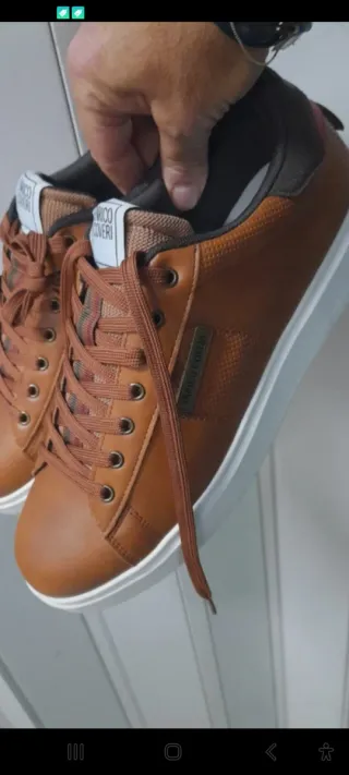 Scarpe Enrico Coveri Pelle Marrone Tg 44