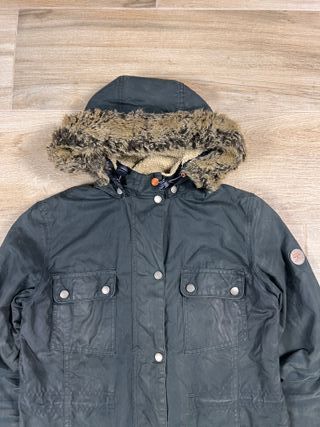 Barbour Caribena Waxed Cotton Jacket Black | UK 10