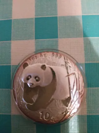 Moneda Plata 1 oz Panda China