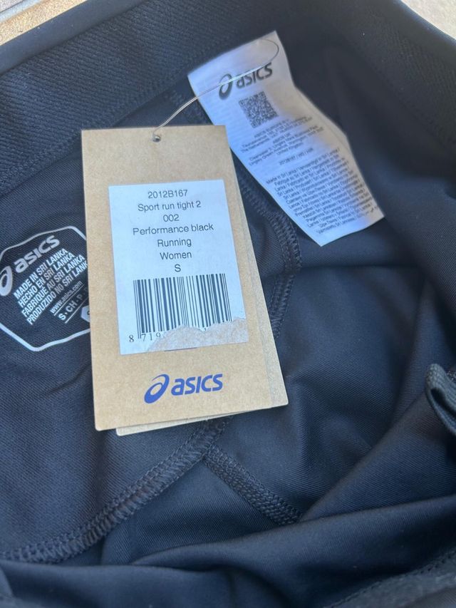 Mallas Asics Negras Deportivas