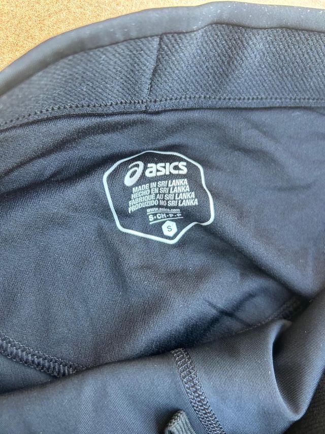 Mallas Asics Negras Deportivas