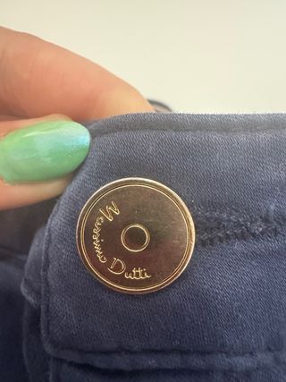 Pantalón Mujer Massimo Dutti Talla 36 Azul Marino