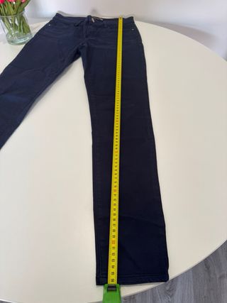 Pantalón Mujer Massimo Dutti Talla 36 Azul Marino
