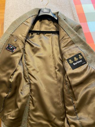 Americana Barbour Tweed Verde Hombre