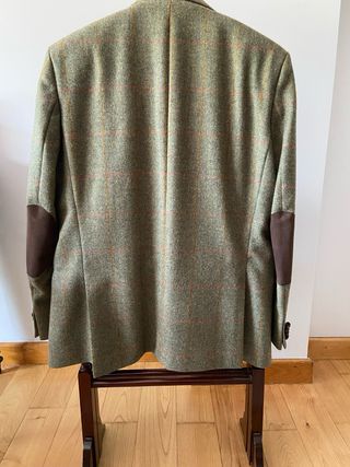 Americana Barbour Tweed Verde Hombre
