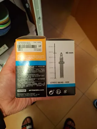 Camera d'aria bici 700x35-45mm valvola 48mm