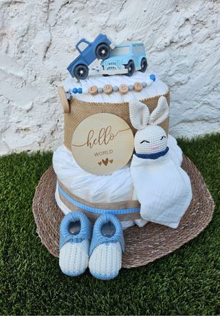 Pastel de Pañales Decorado