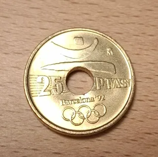 Moneda 25 Pesetas Barcelona '92