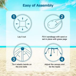 COMMOUDS Tenda da Spiaggia FC008