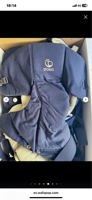 Mochila Portabebés Stokke MyCarrier Azul Marino