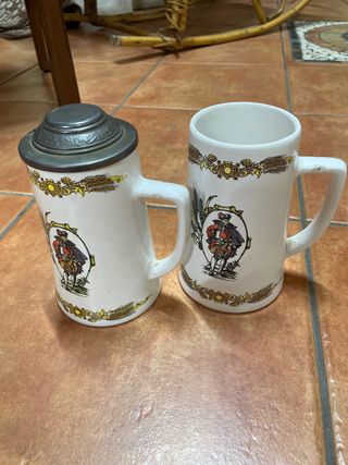 Set 2 Bicchieri Birra con Coperchio