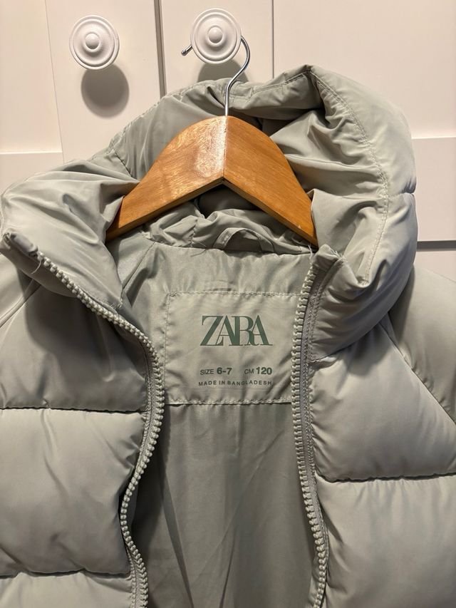 Chaqueta acolchada verde clarito