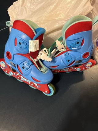 Patines Oxelo Talla 28-30 Azul/Rojo