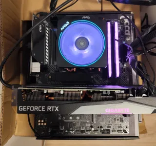 Pacchetto scheda madre MSI B550 + CPU AMD + RAM Corsair