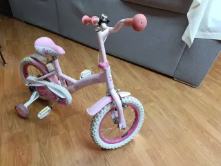 Bicicleta infantil niña Hello Kitty rosa