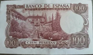 Lote 7 Billetes Antiguos 1000, 500,100 y 5 pesetas