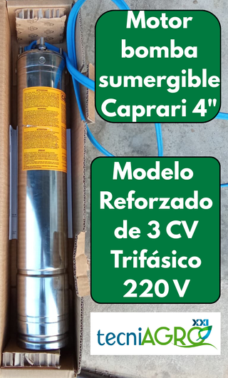 Motor Bomba Pozo 4" Caprari 3 CV Trifásico 220 REF