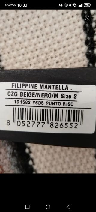 Mantella Pinko Beige Multicolor Taglia Unica