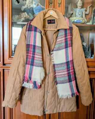 Chaquetón Blue Fashion Marrón (Talla M) + bufanda