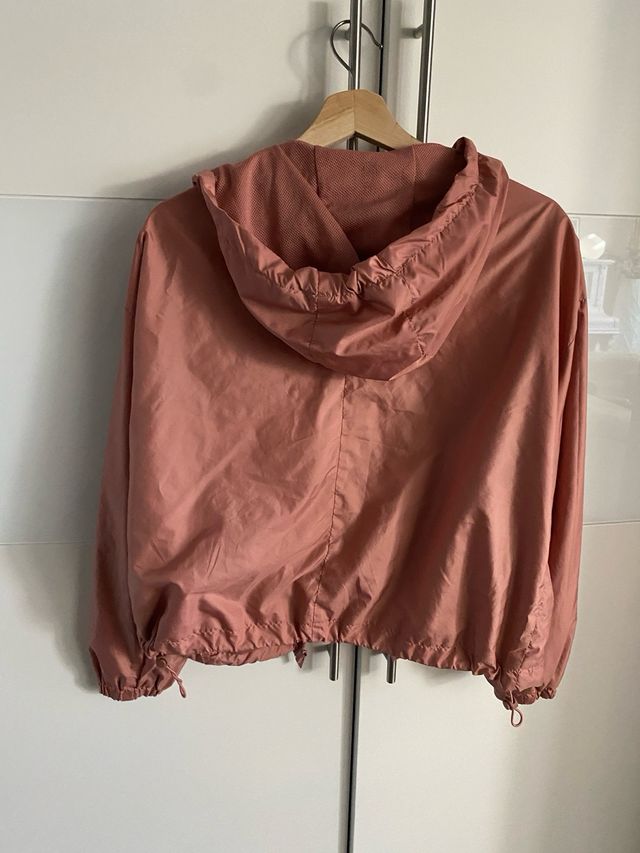 Cortavientos rosa talla S