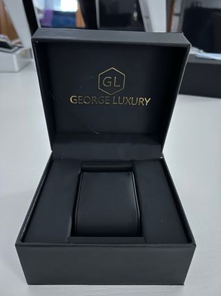 Caja de piel para reloj George Luxury