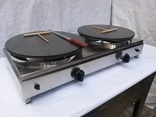 Crepera a Gas Doble Disco 40cm