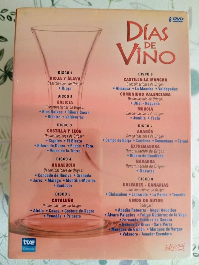 Colección 8 DVDs Días de Vino RTVE