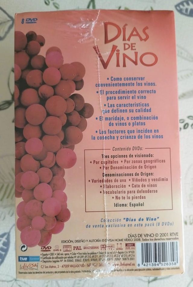Colección 8 DVDs Días de Vino RTVE