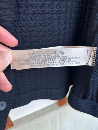 Chaleco Massimo Dutti de Lana azul oscuro