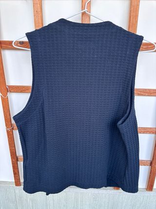 Chaleco Massimo Dutti de Lana azul oscuro